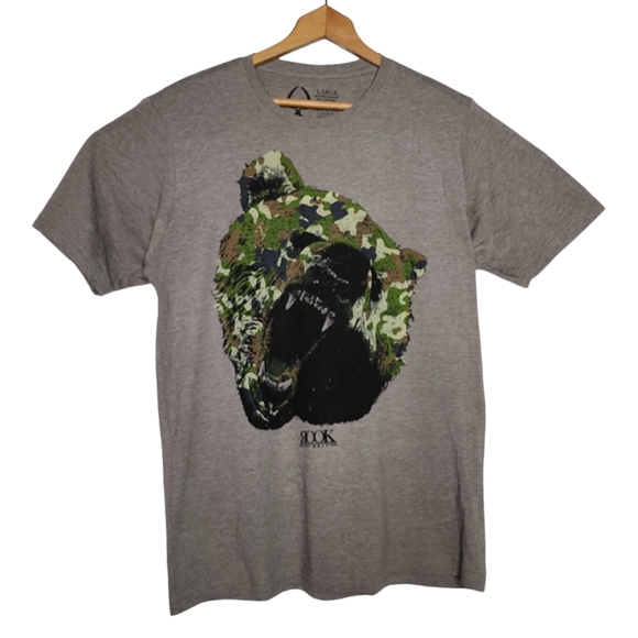 ROOK - Grizzly Bear Camo Graphic T Shirt- Men's Large - Picture 1 of 5
